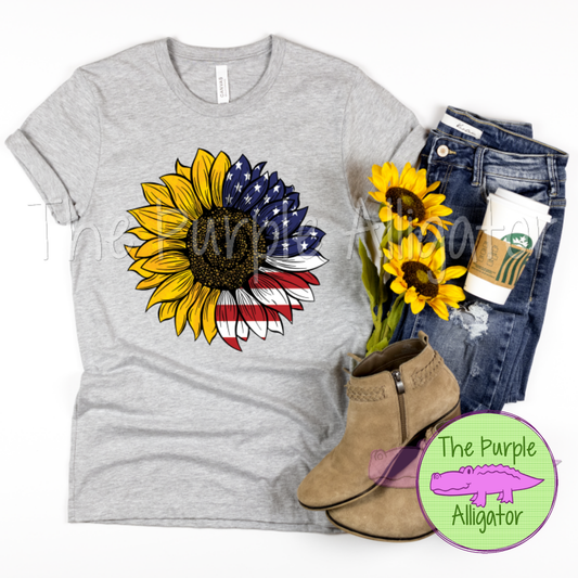 USA Split Sunflower Flag (fc RYD)