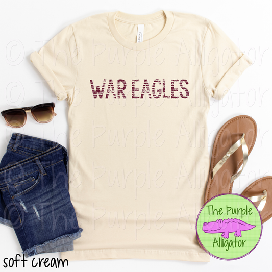 War Eagles Grunge Stripe Maroon (d2f TPA)
