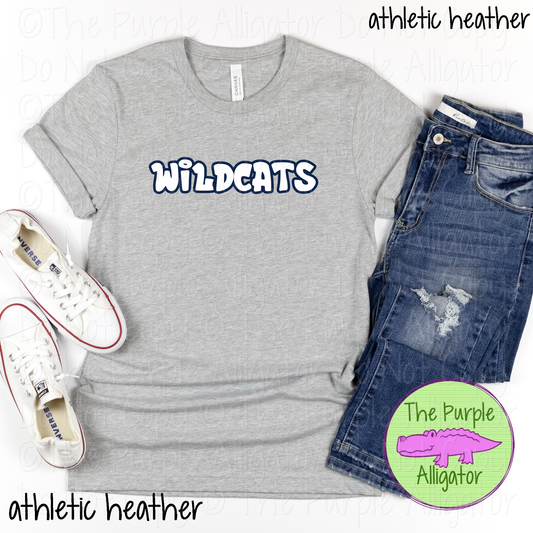 Wildcats Alley Bounce - The Graffiti Series - Graffiti Style Custom Spirit Wear Mascot & School Apparel 0526 TPA