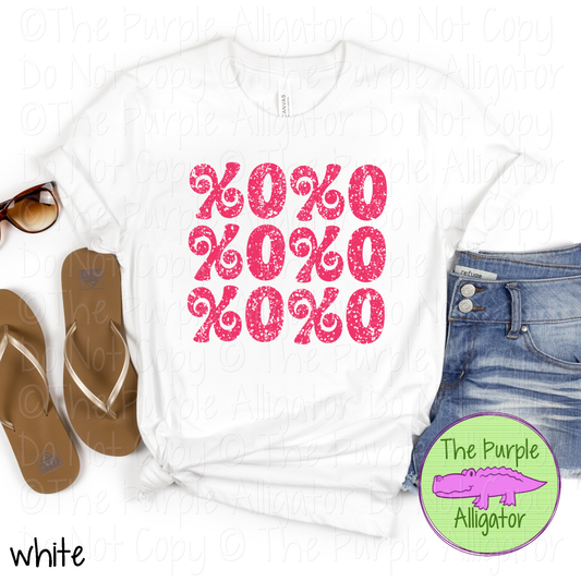 XOXO Valentine’s Day Distressed Shirt – Vintage Heart Tee – Holiday Celebration Shirt  0125 MD