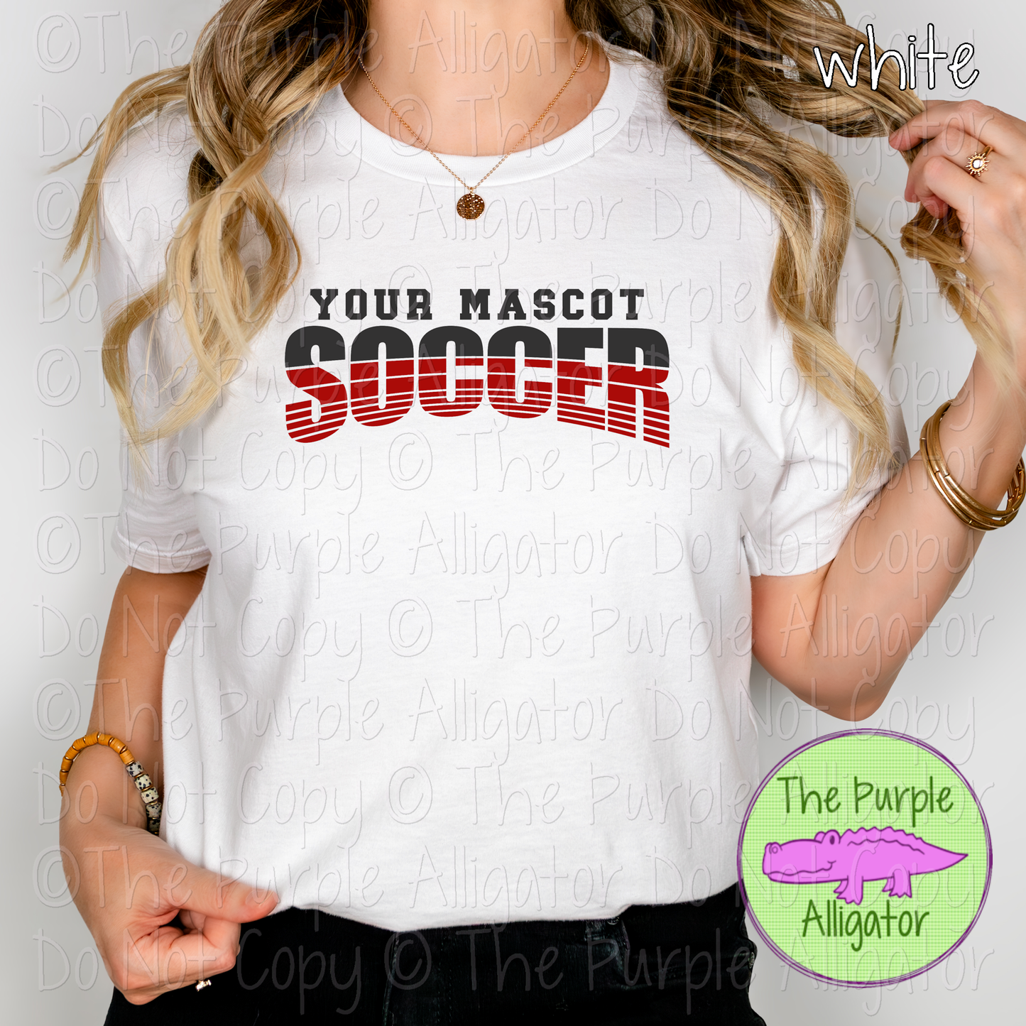 YOUR MASCOT Soccer 18 - Vintage Arch Custom Soccer Spirit Wear Mascot Apparel 0624 TPA