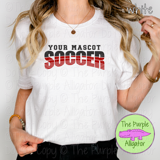 YOUR MASCOT Soccer 18 - Vintage Arch Custom Soccer Spirit Wear Mascot Apparel 0624 TPA