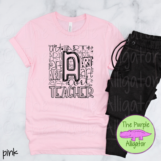 Art Teacher Typeset - CHOOSE YOUR DESIGN COLOR (d2f TPA)