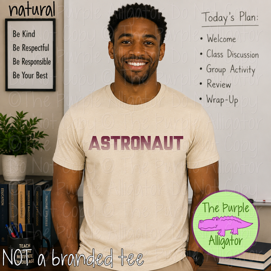 Astronaut Championship – Bold Striped Game Day Spirit Apparel, Sports Fan Gear 0524 TPA