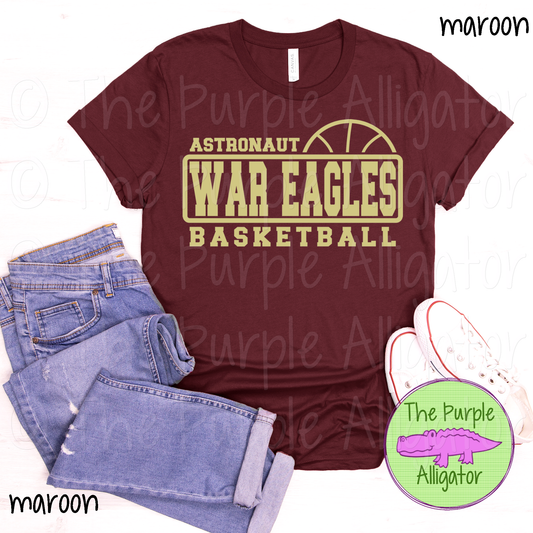 Astronaut War Eagles Basketball SC9 Mascot School Spirit (d2f TPA)