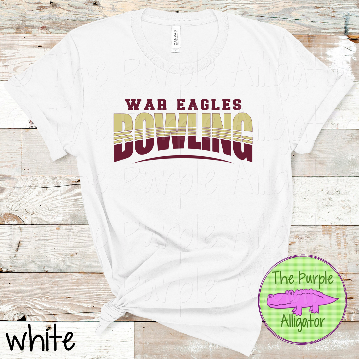 War Eagles Bowling SC1 Mascot School Spirit - CHOOSE YOUR DESIGN COLORS (d2f TPA)