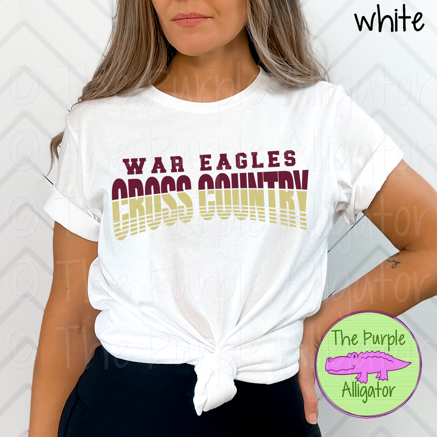 War Eagles Cross Country SC2 Mascot School Spirit - CHOOSE YOUR DESIGN COLORS (d2f TPA)