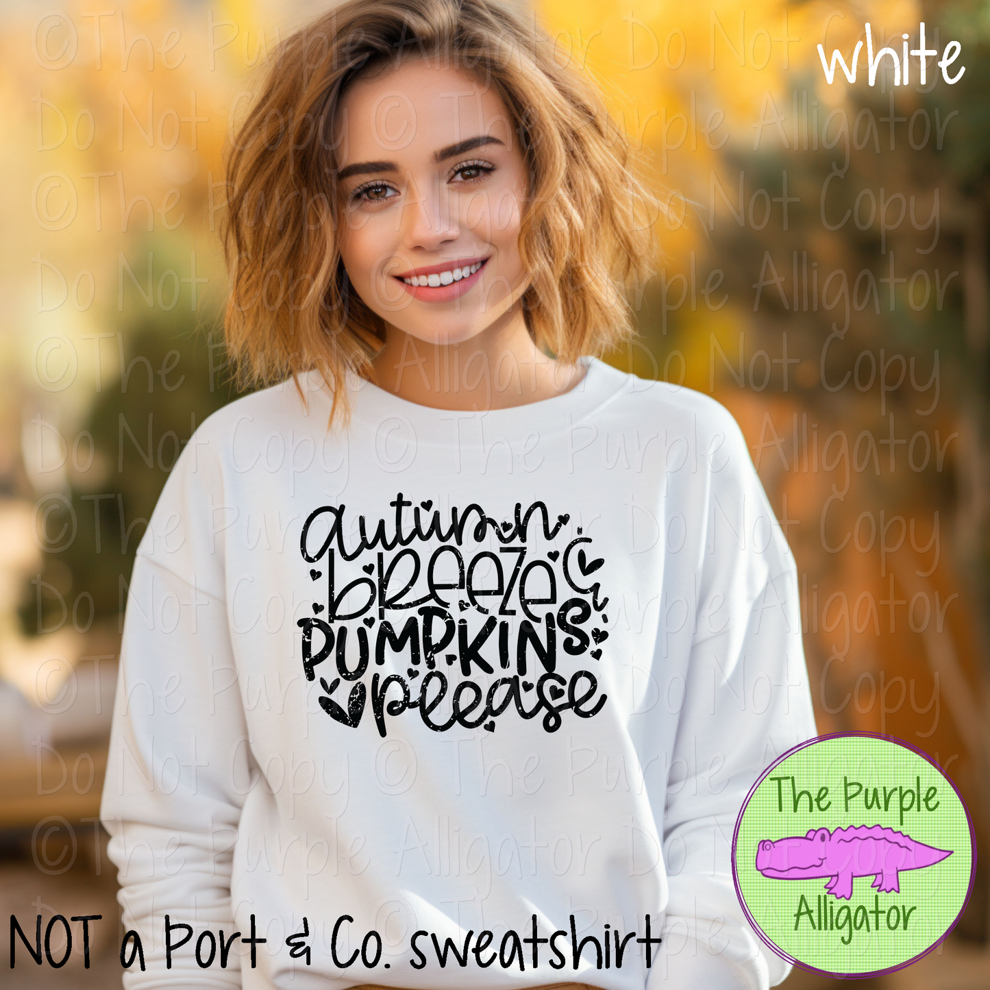 Autumn Breeze & Pumpkins Please | Cozy Fall Pumpkin Graphic Tee for Women 0920 HMD
