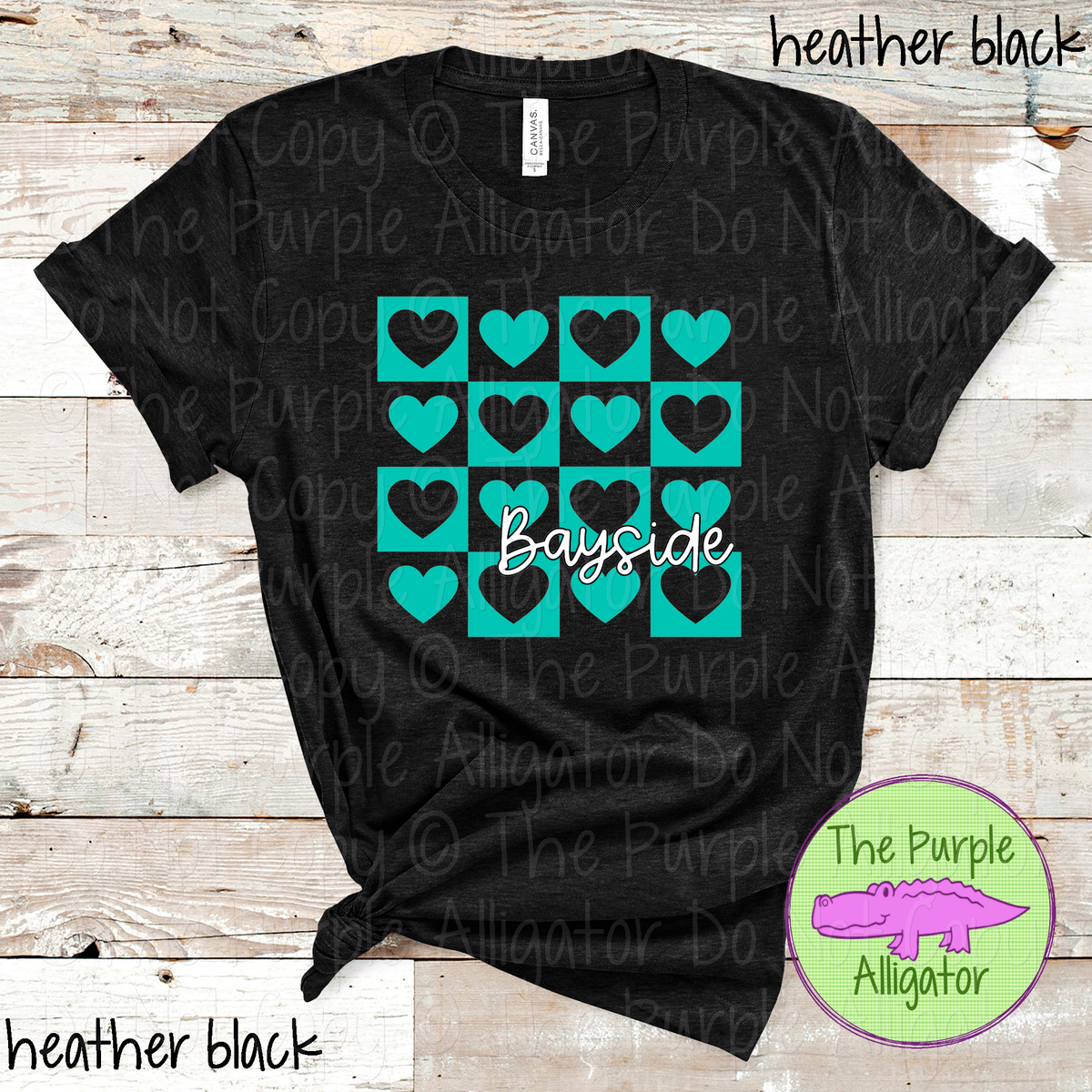 Bayside Heart Checkerboard – Custom School Spirit Wear 0924 TPA