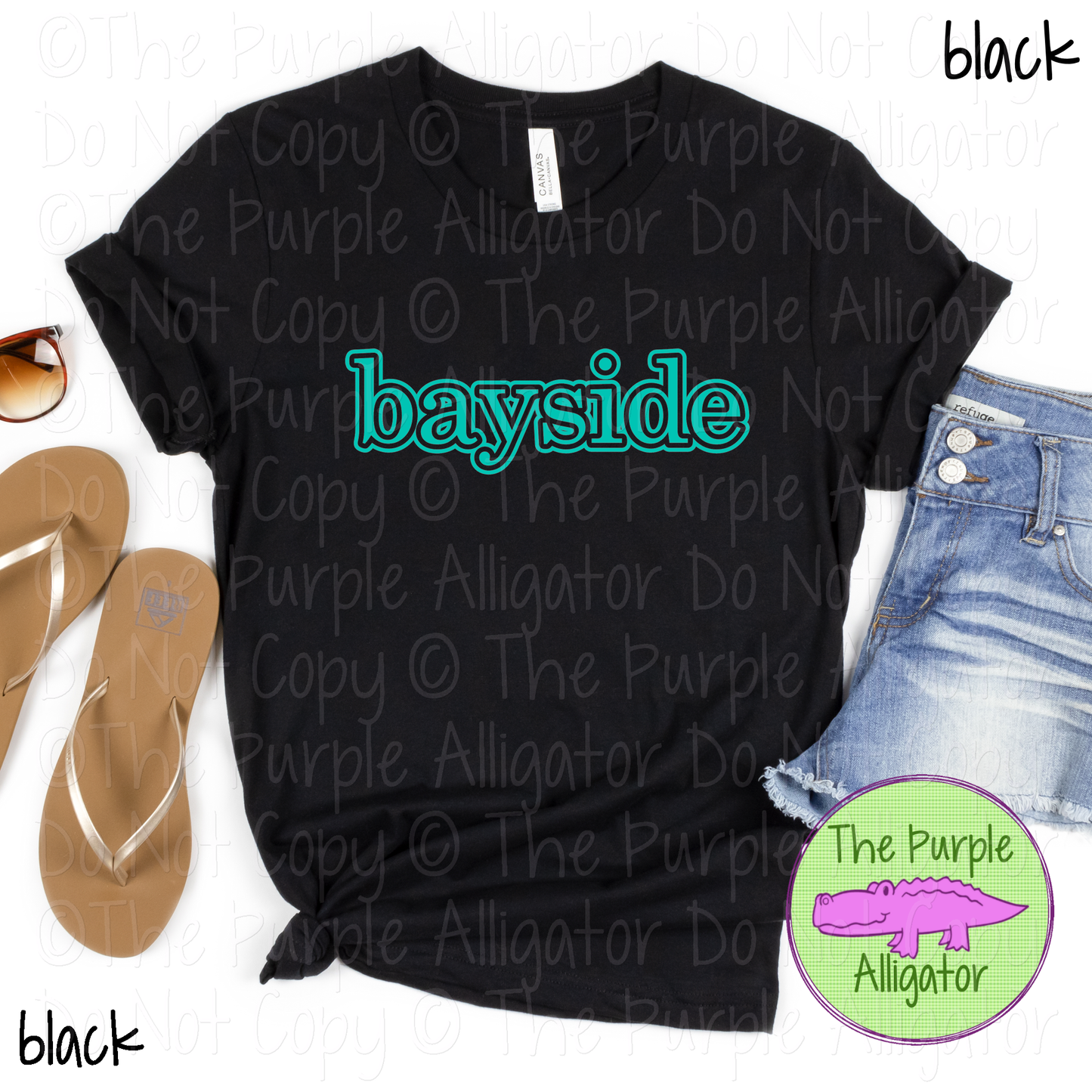Bayside Legacy Outline - The Classic Series - Custom School & Mascot Spirit Wear Apparel 0626 TPA