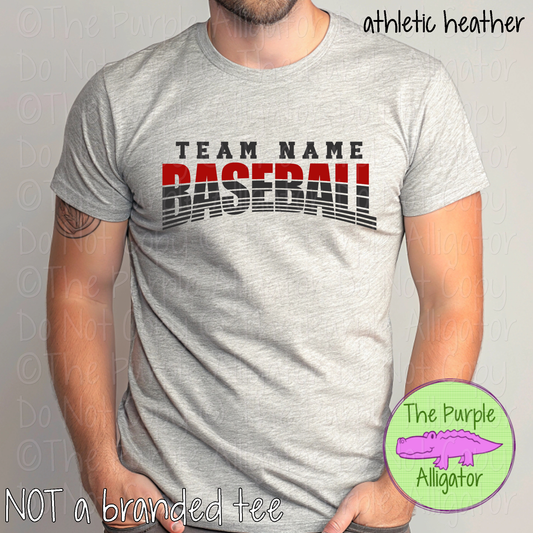 YOUR MASCOT Baseball 22 Shirt - Vintage Arch Sports Typography Tee 0724 TPA