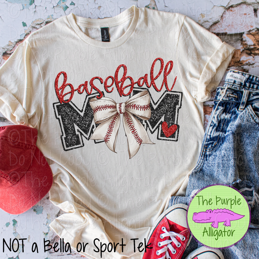 Baseball Mom Bow 0125 (d2f HMD)