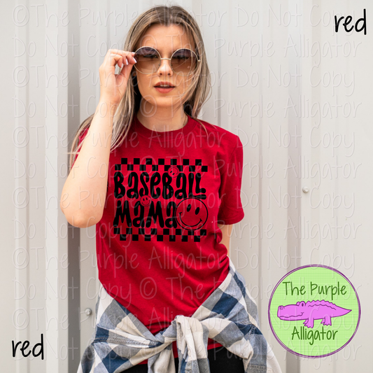 Baseball Mama Checkered 0524 (d2f HMD)