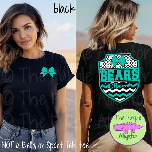 Bears Cheer SC4 Mascot School Spirit Wear Team Swag - CHOOSE YOUR DESIGN COLORS (d2f TPA)