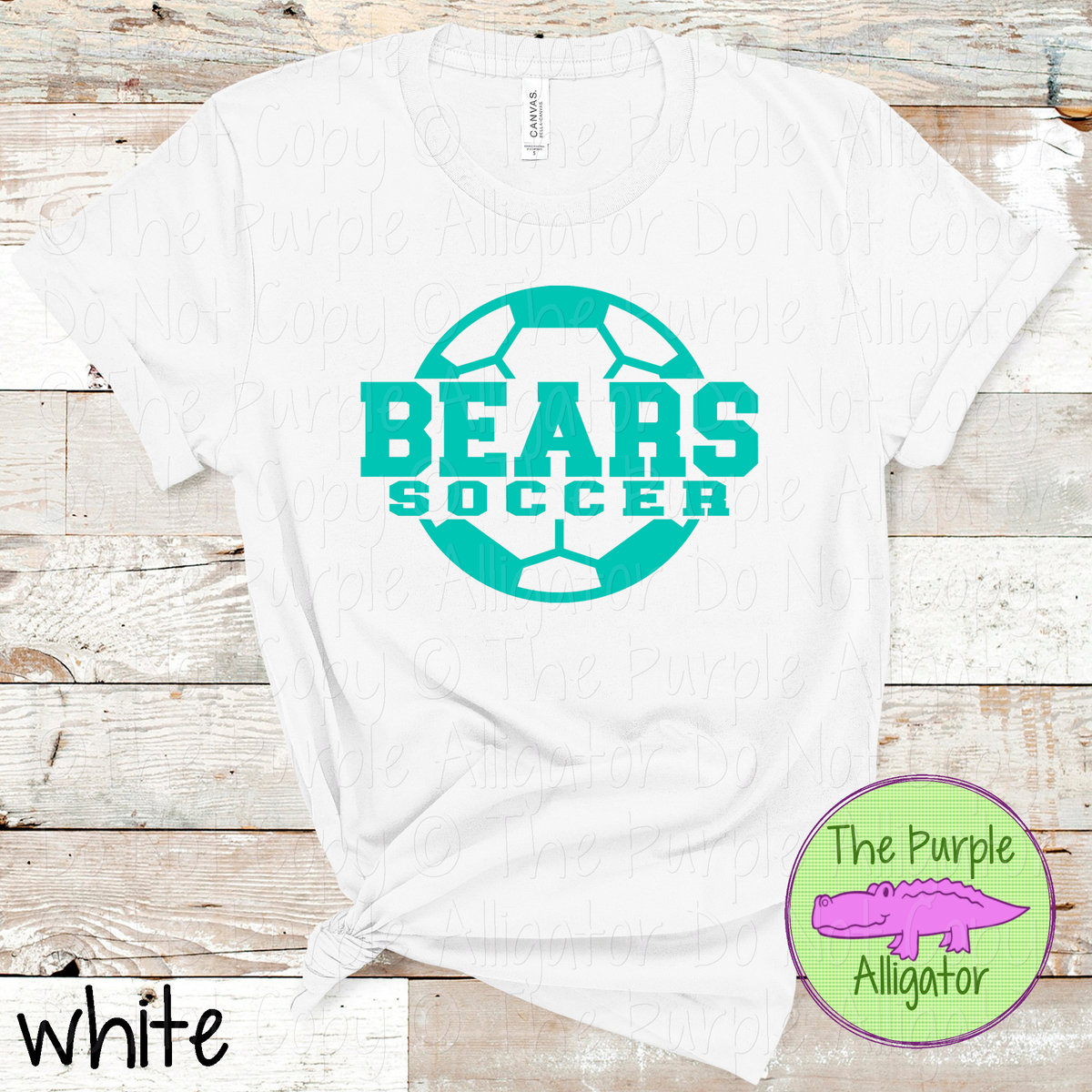 Bears Soccer 9 – Custom Soccer Ball Mascot Spirit Wear 1026 TPA