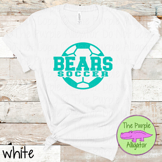 Bears Soccer 9 – Custom Soccer Ball Mascot Spirit Wear 1026 TPA