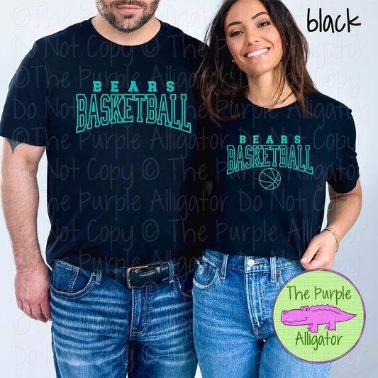 Bears Basketball 46 - Custom Basketball Spirit Wear Mascot Apparel 0626 TPA