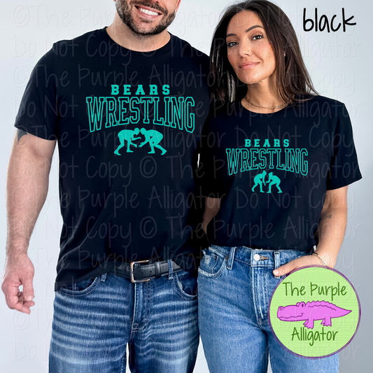 Bears Wrestling 7 - Custom Wrestling Team Spirit Wear Mascot Apparel 0626