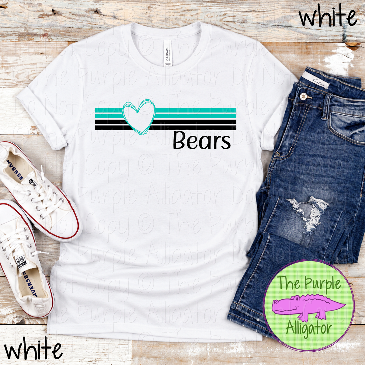 Bears Heartline – Custom Spirit Wear Mascot Apparel 0926 TPA