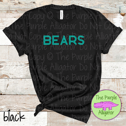 Bears Dualline Classic – The Retro Line Series Vintage Double Line Lettering Custom Spirit Wear 0426 TPA