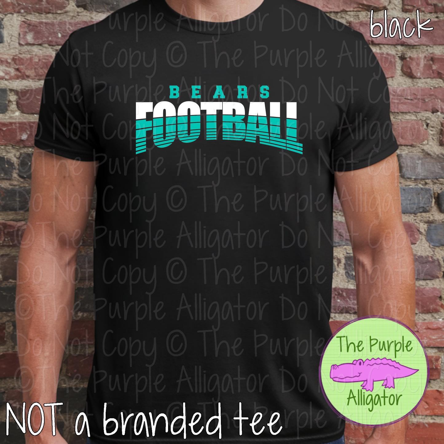 Bears Football 41 - Vintage Arch Custom Football Spirit Wear Mascot Apparel 0626 TPA