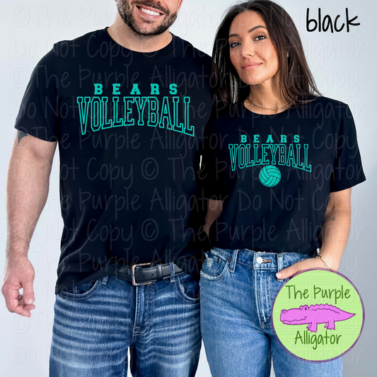Bears Volleyball 49 - Custom Volleyball Spirit Wear Mascot Apparel 0626 TPA