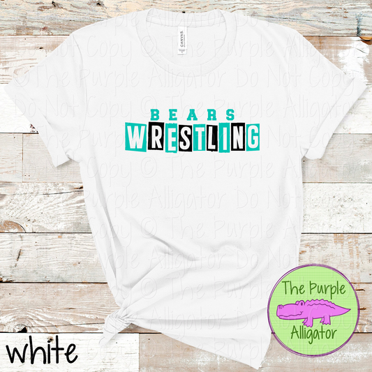 Bears Wrestling Halftime – The Halftime Series Custom Two-Color Mascot Wrestling Spirit Wear 0525 TPA