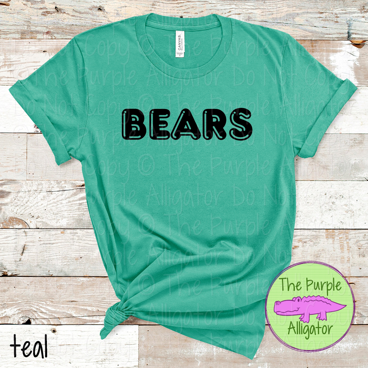 Bears Bubble Roundabout – Custom Spirit Wear Mascot Apparel 0424 TPA