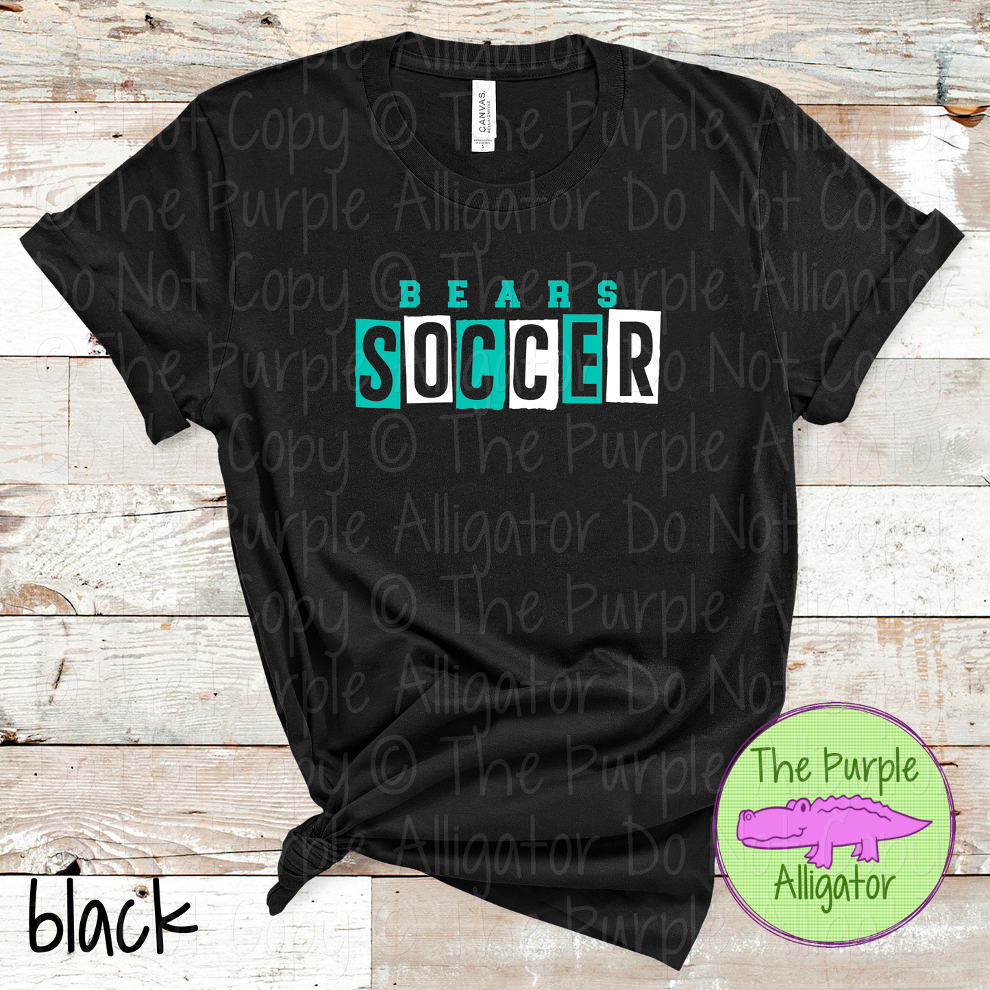 Bears Soccer Halftime – The Halftime Series Custom Two-Color Mascot Soccer Spirit Wear 0626 TPA