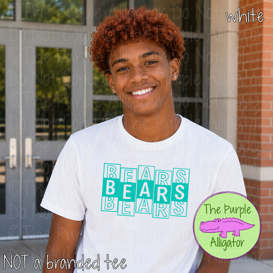 Bears Side Step - The Stacked Series – Custom Spirit Wear School & Mascot Apparel 0926 TPA
