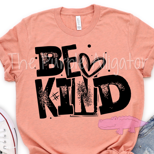 Be Kind Messy Block Words (b SCA)