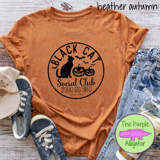 Black Cat Social Club | Spooky Season Design 0725 (d2f PGD)