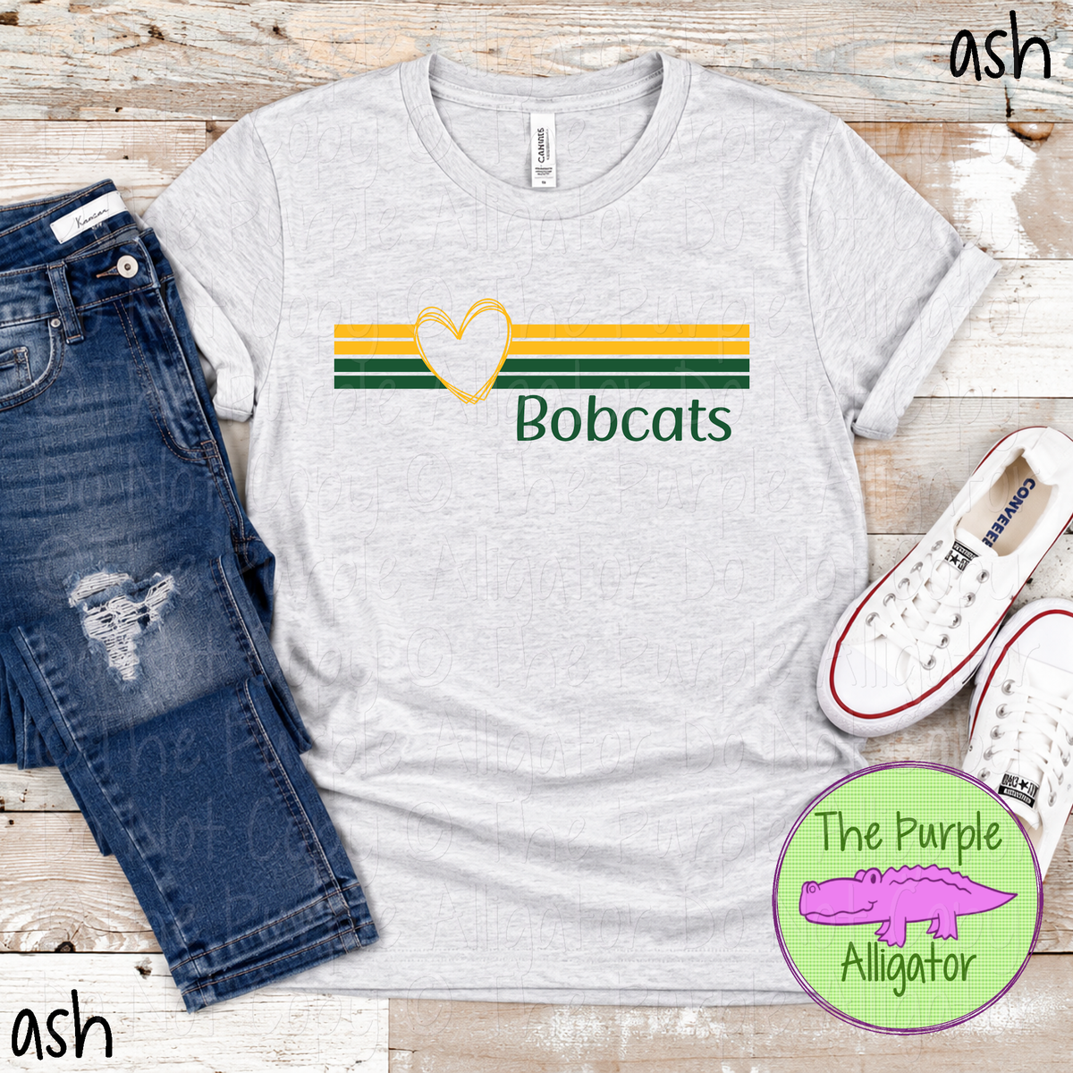 Bobcats Heartline – Custom Spirit Wear Mascot Apparel 0926 TPA