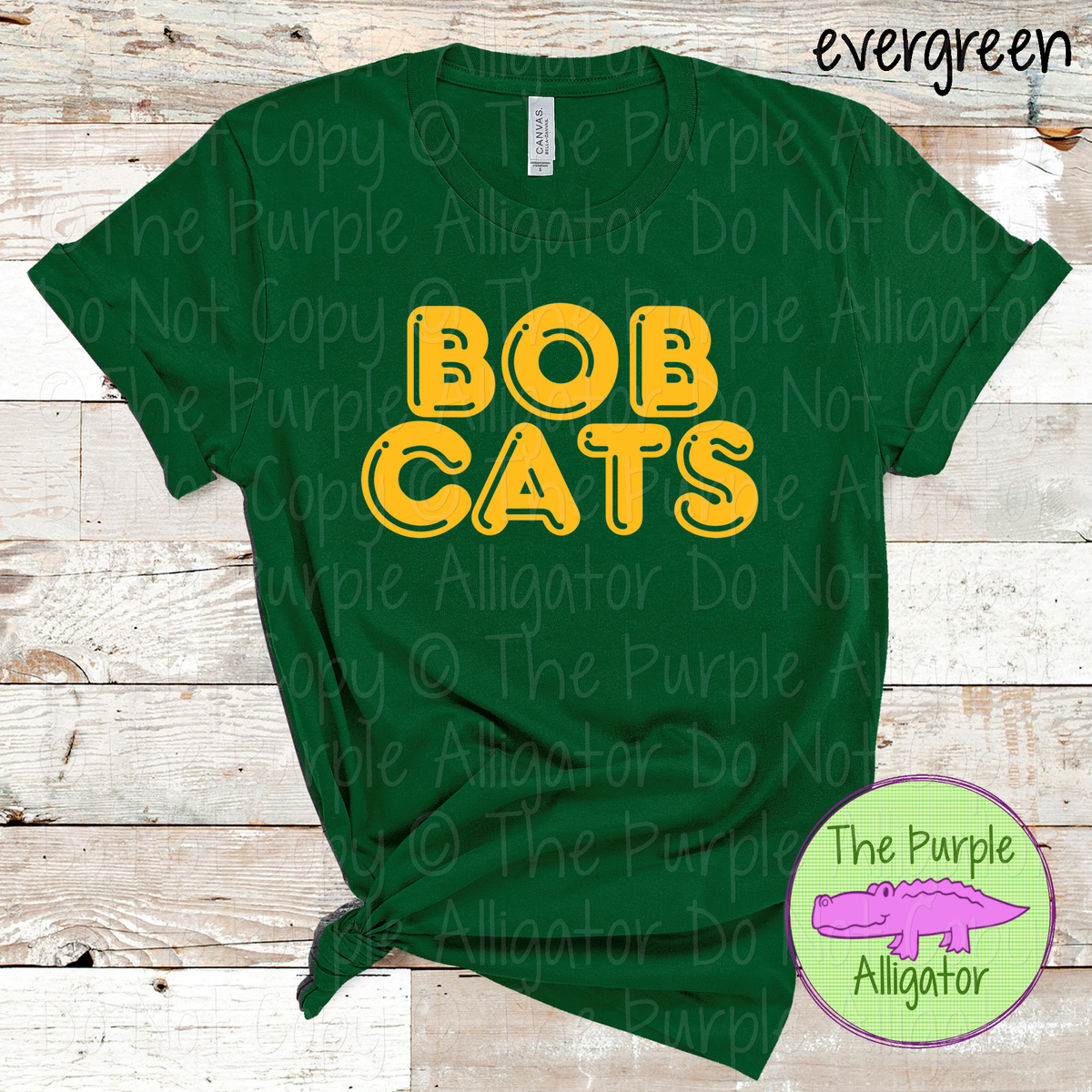 Bobcats Bubble Roundabout – Custom Spirit Wear Mascot Apparel 0424 TPA