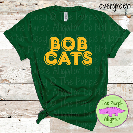 Bobcats Bubble Roundabout – Custom Spirit Wear Mascot Apparel 0424 TPA