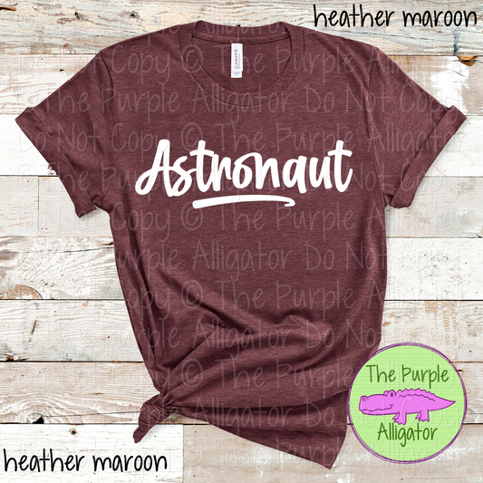 Astronaut Bold Flow | Bold Handwritten Spirit Wear Design for Students, Staff & Fans - CHOOSE YOUR DESIGN COLOR 0725 (d2f TPA)