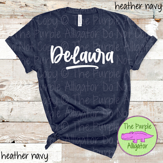 DeLaura Bold Flow | Bold Handwritten Spirit Wear Design for Students, Staff & Fans - CHOOSE YOUR DESIGN COLOR 0725 (d2f TPA)