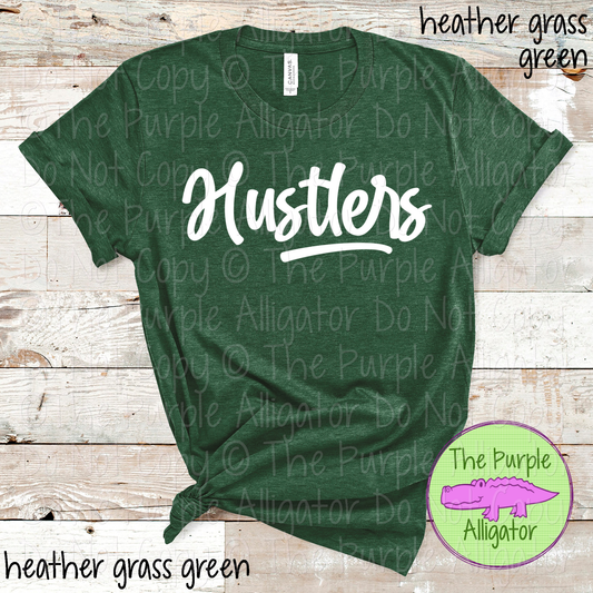 Hustlers Bold Flow | Bold Handwritten Spirit Wear Design for Students, Staff & Fans - CHOOSE YOUR DESIGN COLOR 0725 (d2f TPA)