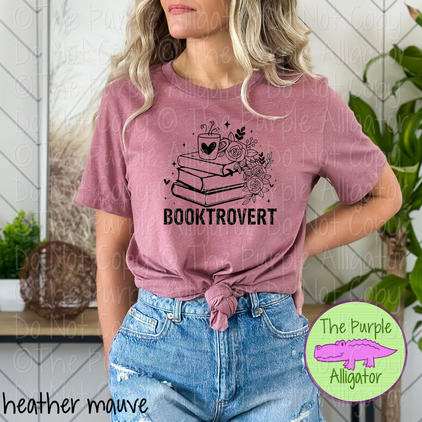 Booktrovert Floral Book Pile - Choose Your Design Color - 1024 (d2f NAS)