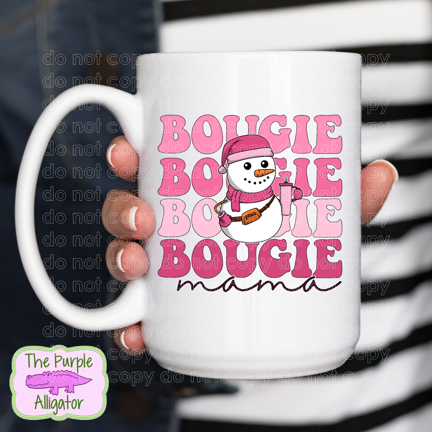 Bougie Mama Snowman 15oz Ceramic Mug