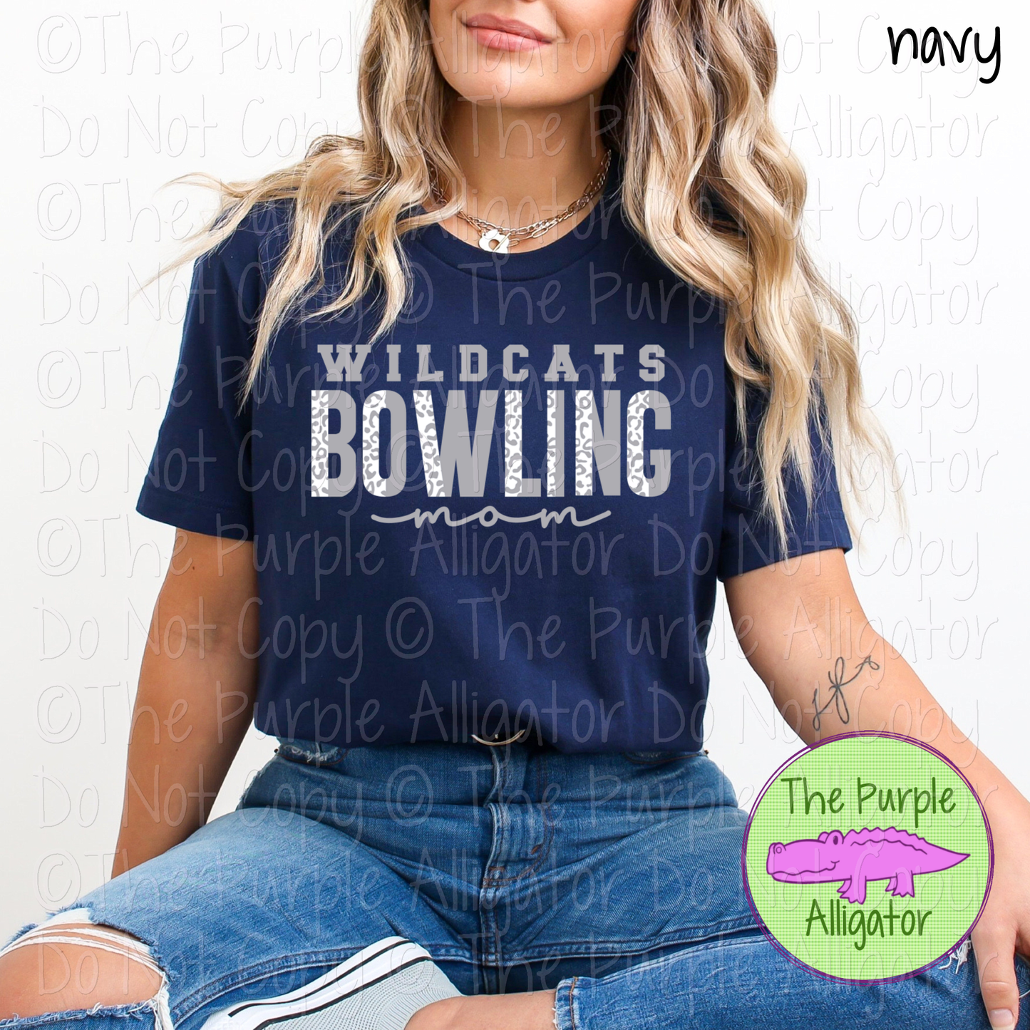 Wildcats Bowling Mom SC0 Mascot School Spirit - CHOOSE YOUR DESIGN COLORS 0425 (d2f TPA)