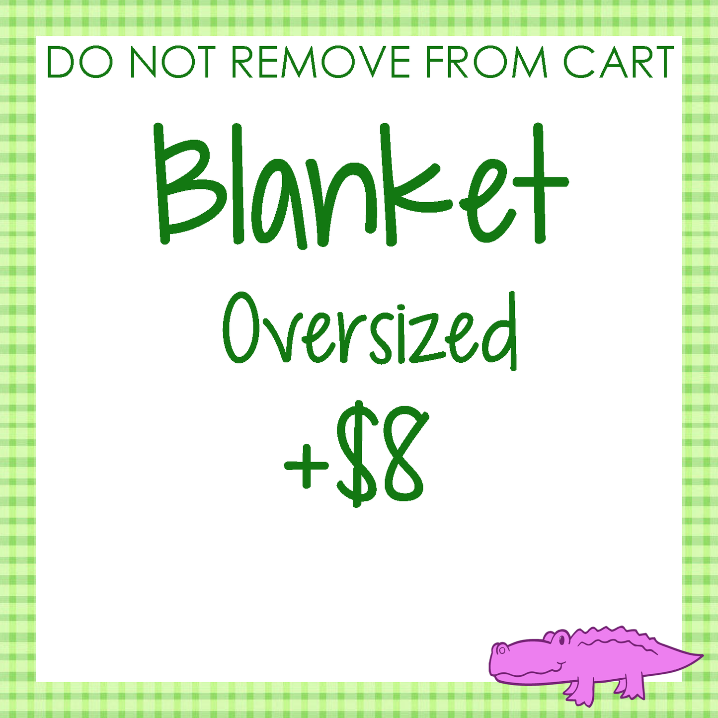 Add-On Oversized Blanket