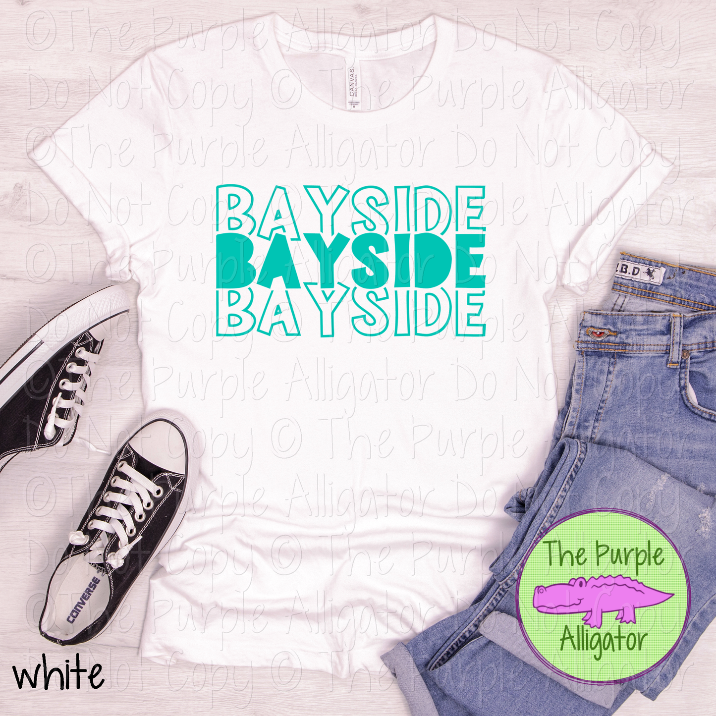 Bayside Block Party - The Stacked Series | Bold Stacked Spirit Wear for Game Day & School Pride  0126 TPA