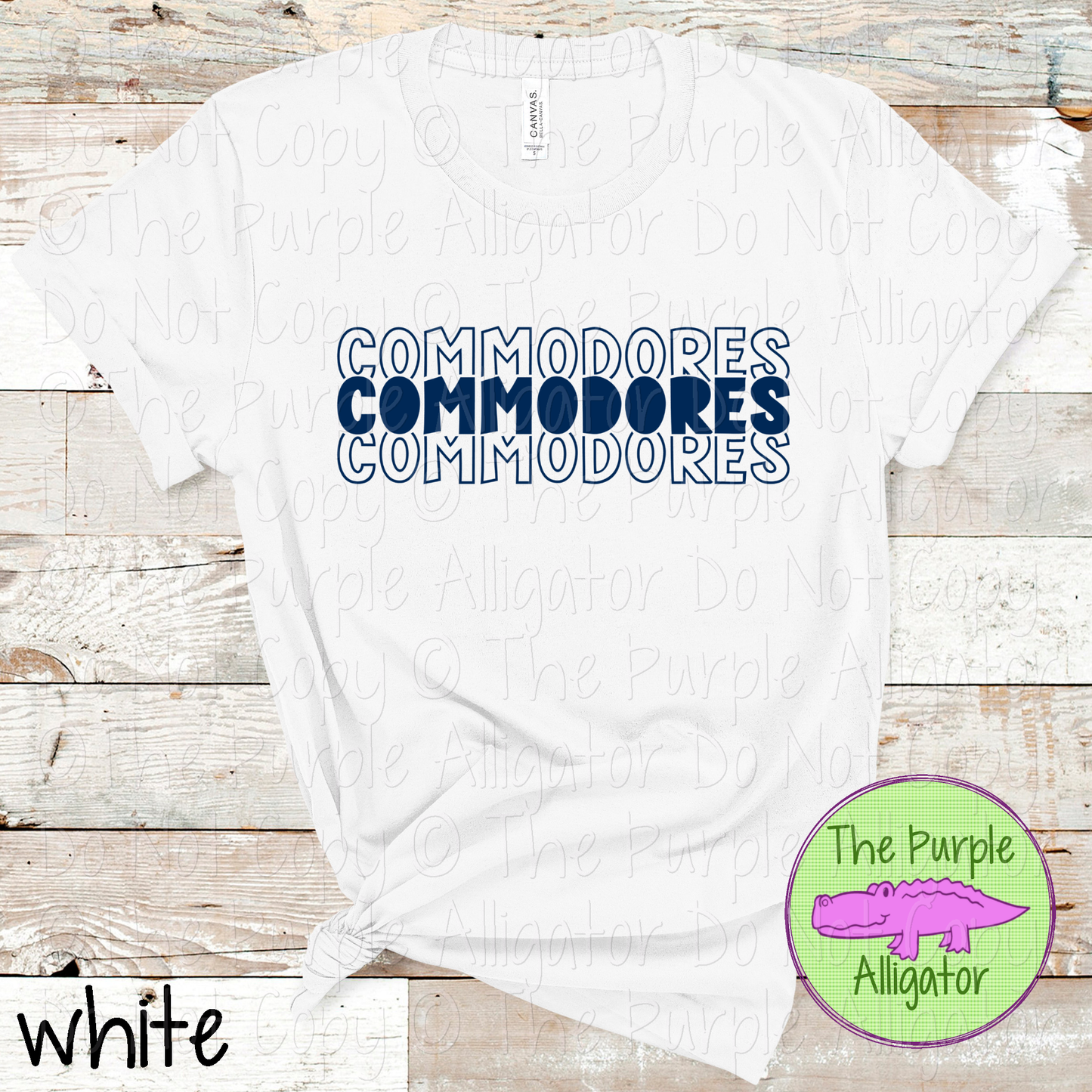 Commodores Block Party - The Stacked Series | Bold Stacked Spirit Wear for Game Day & School Pride  0126 TPA
