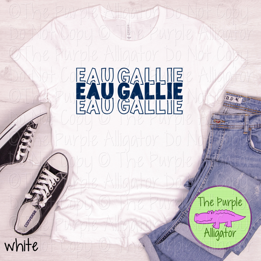 Eau Gallie Block Party - The Stacked Series | Bold Stacked Spirit Wear for Game Day & School Pride  0126 TPA