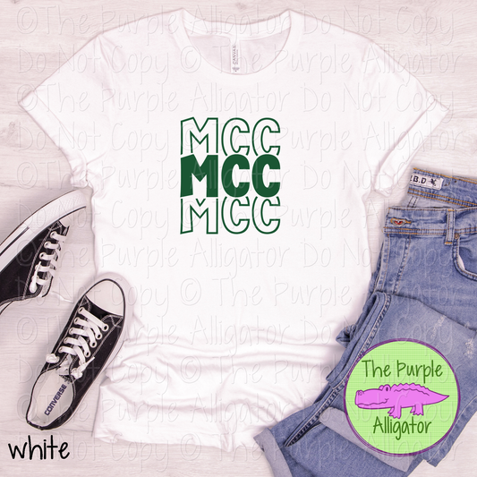 MCC Block Party - The Stacked Series | Bold Stacked Spirit Wear for Game Day & School Pride  0126 TPA