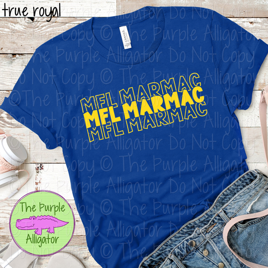 MFL MarMac Block Party - The Stacked Series | Bold Stacked Spirit Wear for Game Day & School Pride  0126 TPA