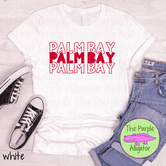 Palm Bay Block Party - The Stacked Series | Bold Stacked Spirit Wear for Game Day & School Pride  0126 TPA