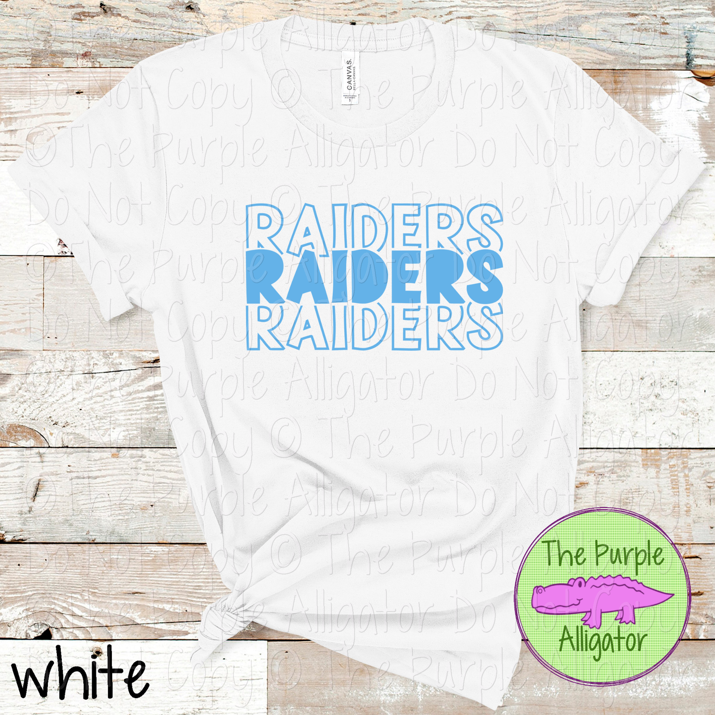 Raiders Block Party - The Stacked Series | Bold Stacked Spirit Wear for Game Day & School Pride  0126 TPA