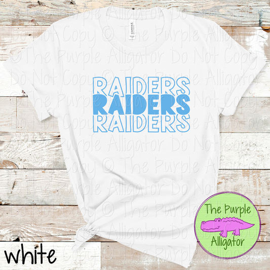 Raiders Block Party - The Stacked Series | Bold Stacked Spirit Wear for Game Day & School Pride  0126 TPA